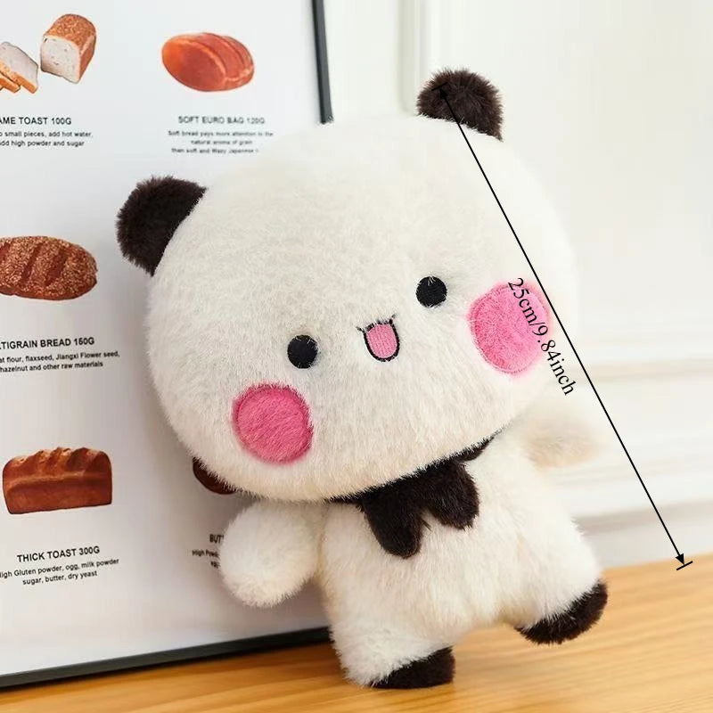A white and black panda plush toy set featuring Bubu and Dudu characters.