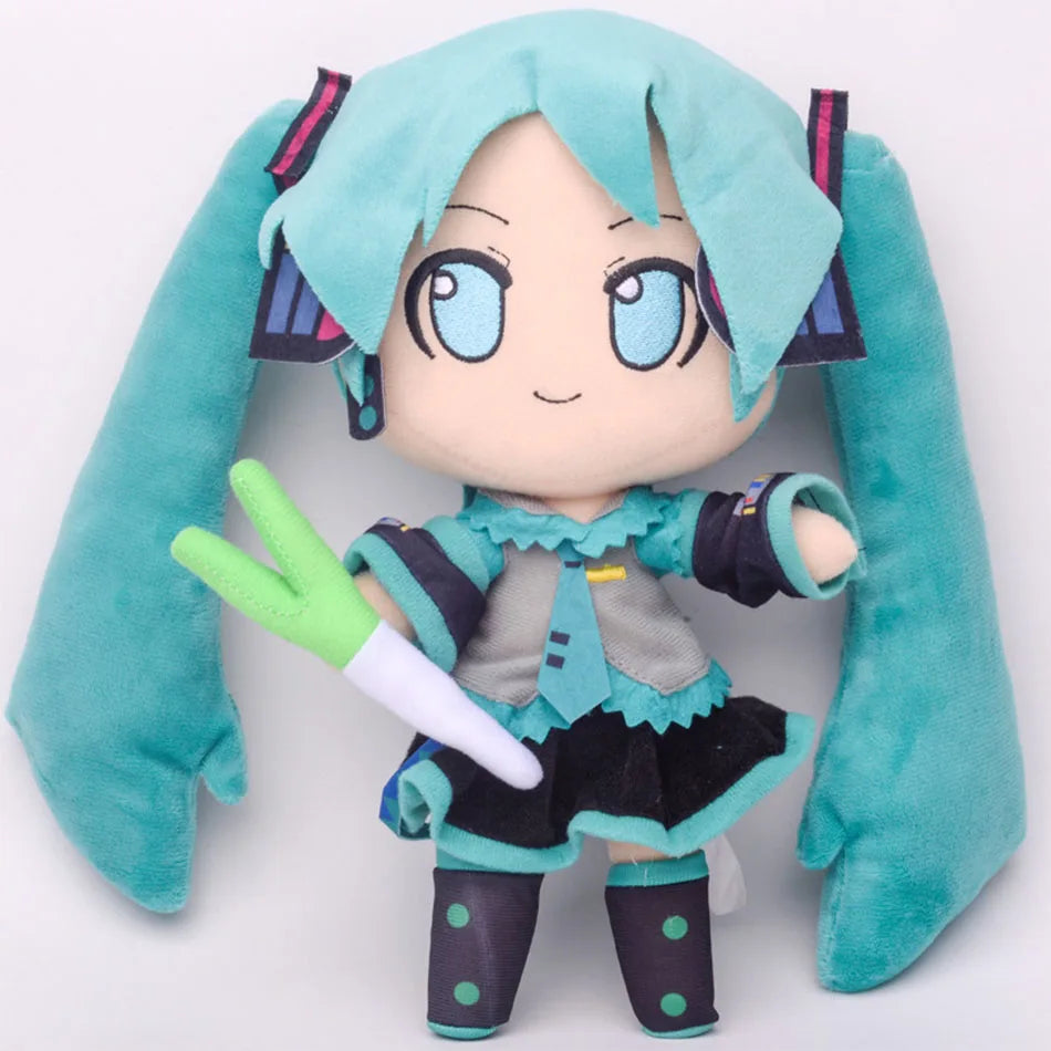 Hatsune Miku Plush Doll – Cute 20cm Anime Sitting Figure