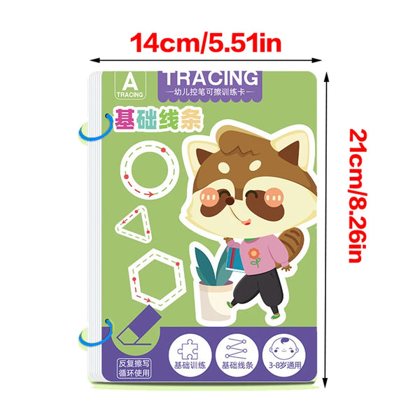 Reusable Pen Control Tracing Workbook for Toddlers