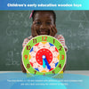 Wooden Montessori Clock Toy for Kids Learning Time