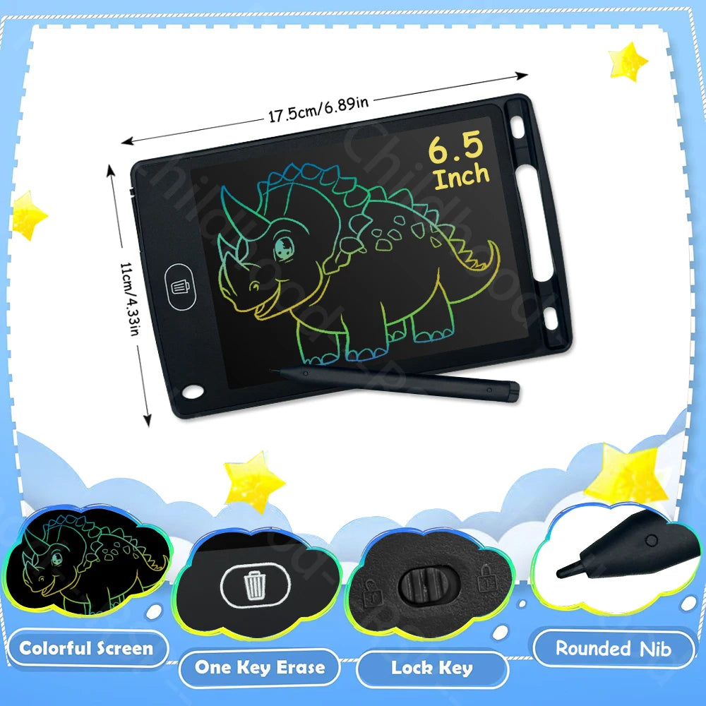 LCD Writing Tablet for Kids – Reusable Drawing Board with Stylus