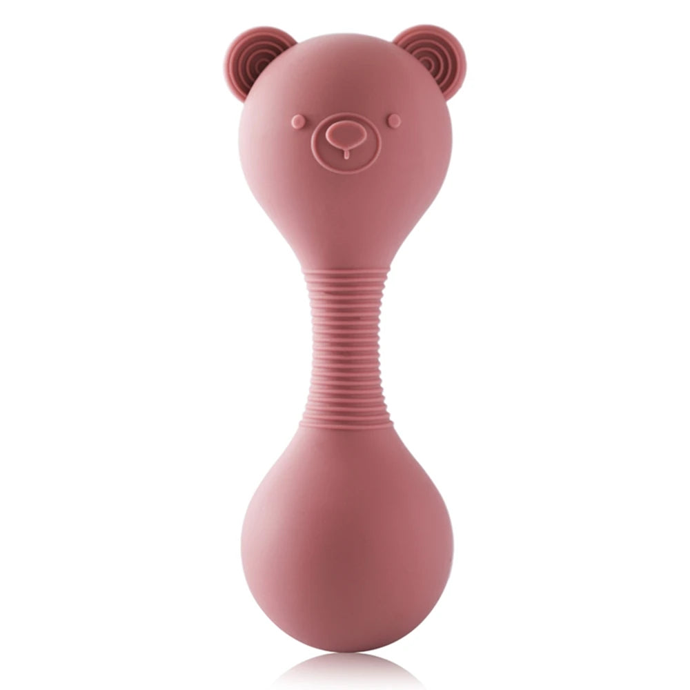 Food-Grade Silicone Rattle Teether for Babies