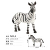 Realistic Wild Animal Figures - Leopard, Tiger, Lion, Elephant, Zebra Set