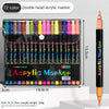48-Color Acrylic Paint Markers with Dual Tips for Art & Craft