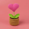 Handmade Crochet Sunflower in Pot