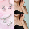 Silver-Plated Heart Charm Bead with Cubic Zirconia for Bracelets and DIY Jewelry