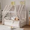 Soft Muslin Bunk Bed Canopy for Kids' Bedroom Decor