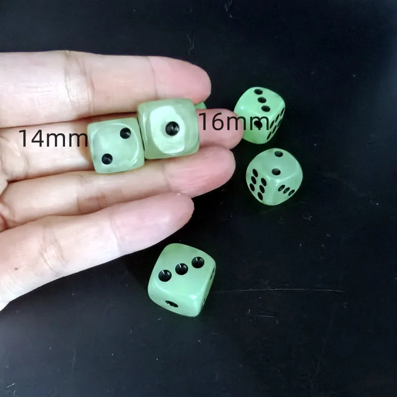 Glow-in-the-Dark Dice Set of 10