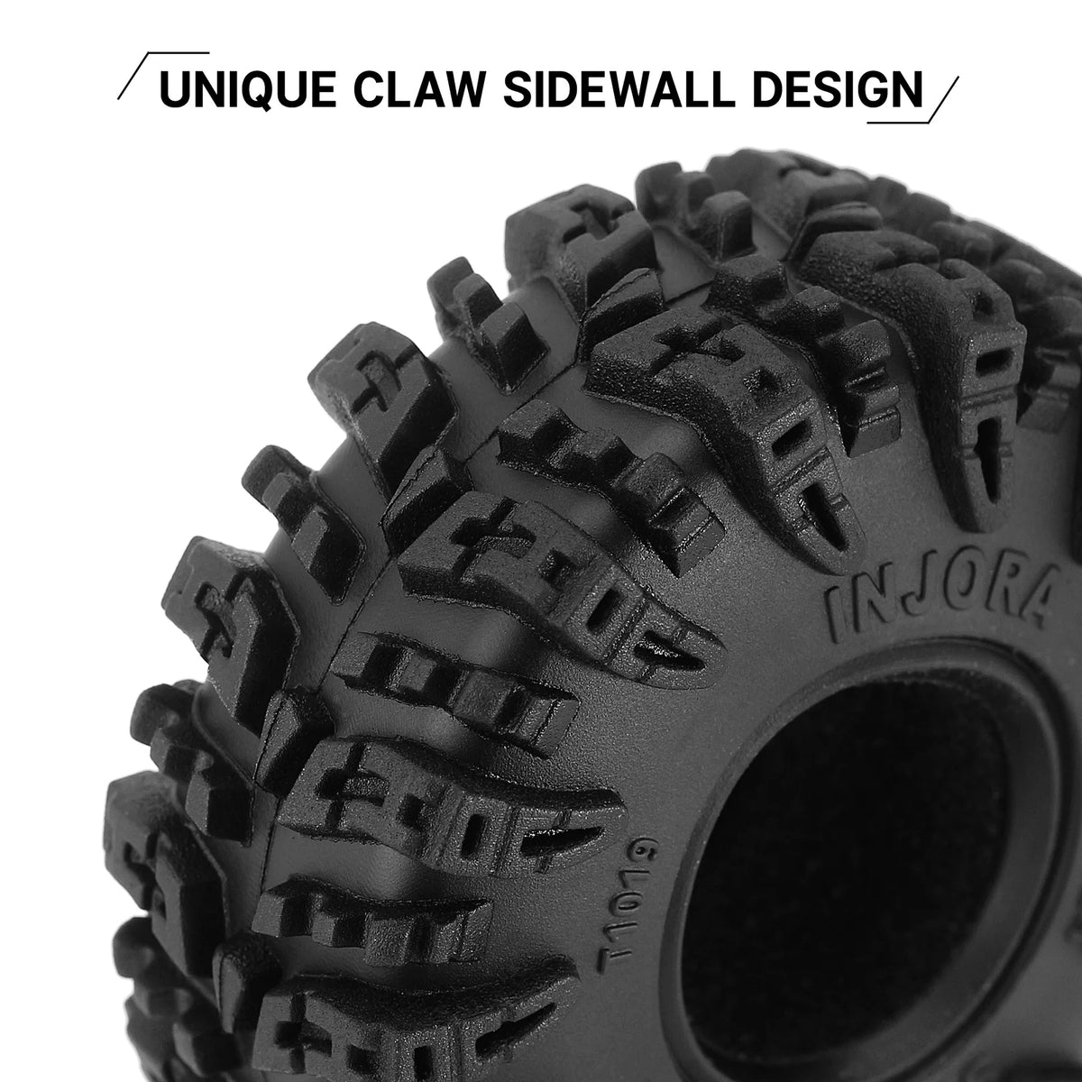 Swamp Claw 1.0" RC Crawler Tires (64mm) for 1/18 & 1/24 Scale Trucks