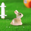 Glow-in-the-Dark Bunny Resin Figurines for Easter & Home Decor
