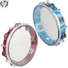 10-Inch Self-Tuning Tambourine with Stainless Steel Jingles