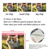 Three sizes of credit card skin stickers for cats: No Chip, Small Chip, and Big Chip.