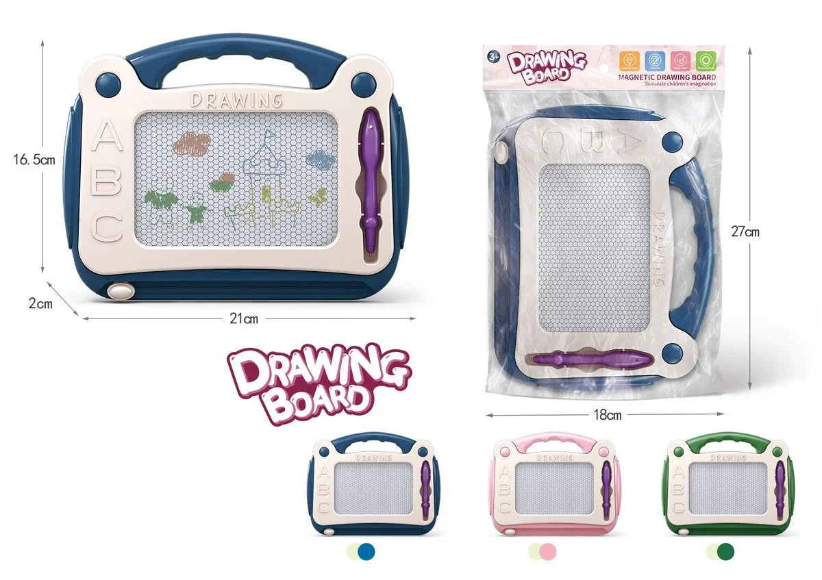 Kids Magnetic Drawing Board with Colorful Graffiti Art Pad