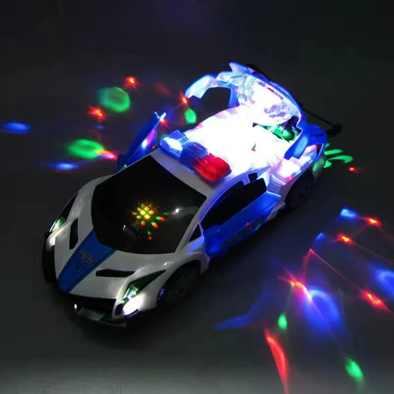 360° Spinning Stunt Racing Car with LED Lights & Music