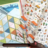 3D Dollhouse Miniature Scene Sticker Book for Journaling and DIY Crafts