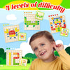 Wooden Mosaic Puzzle Set for Toddlers – Montessori Shape & Color Learning Toy