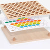 Wooden Clip Beads Color Sorting & Fine Motor Skills Toy