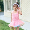 Children's Princess Tutu Dress with Ruffled Ball Gown Design