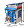 Beach Corner Book Nook Kit – Wooden Miniature Bookend with LED Light
