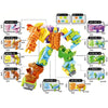 Number Dinosaur Robot Transformers Toy Set