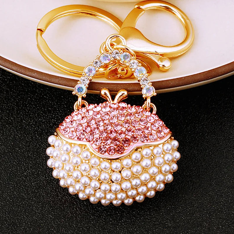 Crystal Rhinestone Handbag Keychain