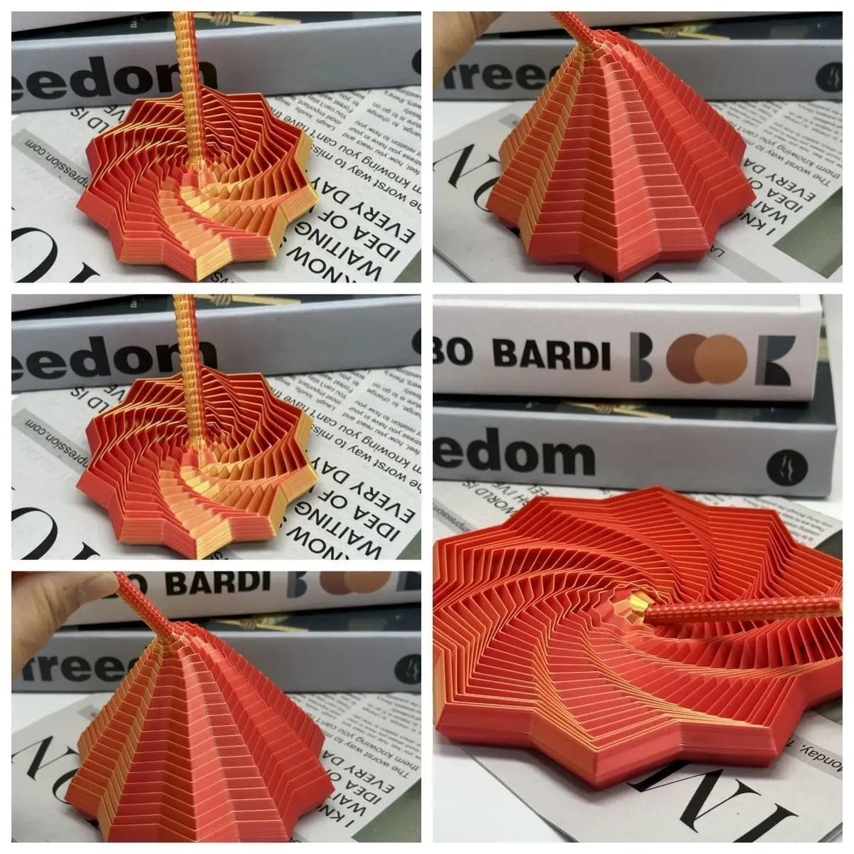 3D Fidget Star with Mesmerizing Whirl Motion