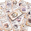 A collection of 20 Wise Witch Oracle Cards featuring various mystical symbols and illustrations.
