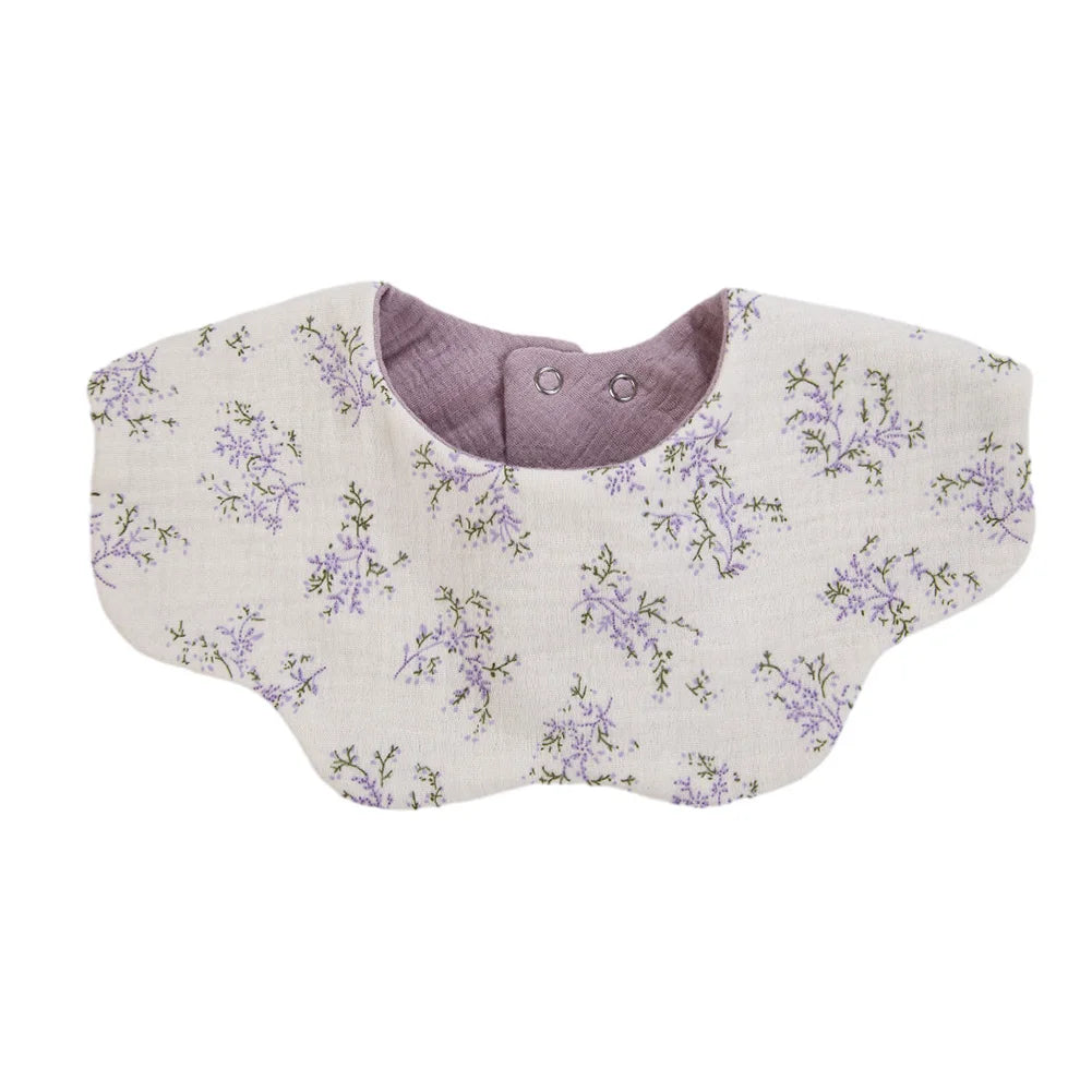 6-Layer Muslin Cotton Baby Bibs with Waterproof Backing