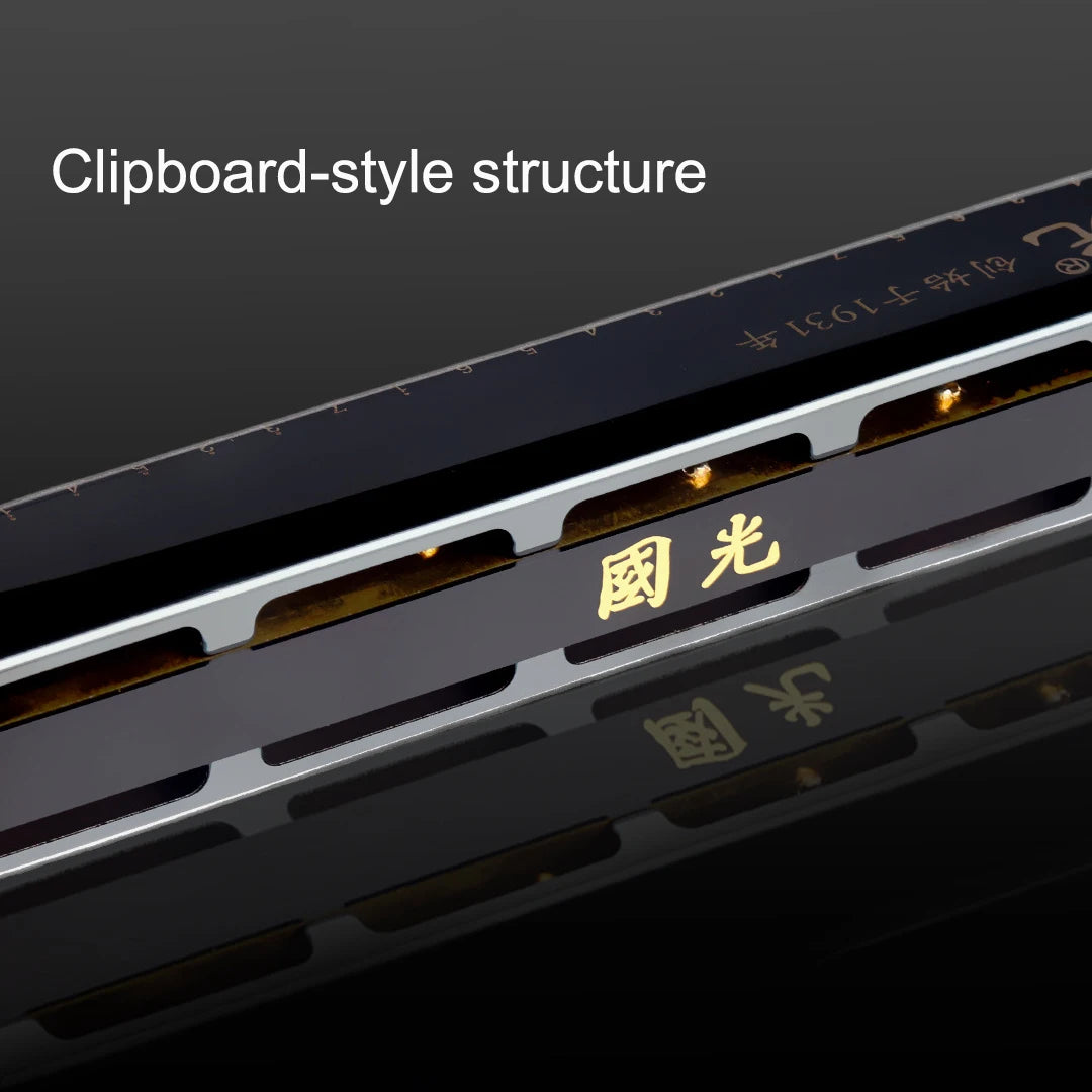 24-Hole Tremolo Harmonica in C with Carrying Case