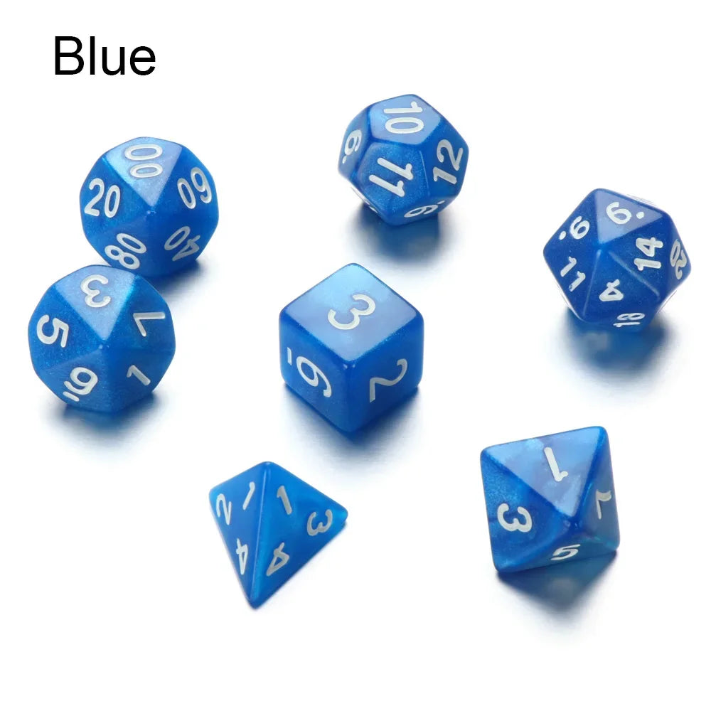 7-Piece Polyhedral Dice Set for Tabletop RPGs and Board Games
