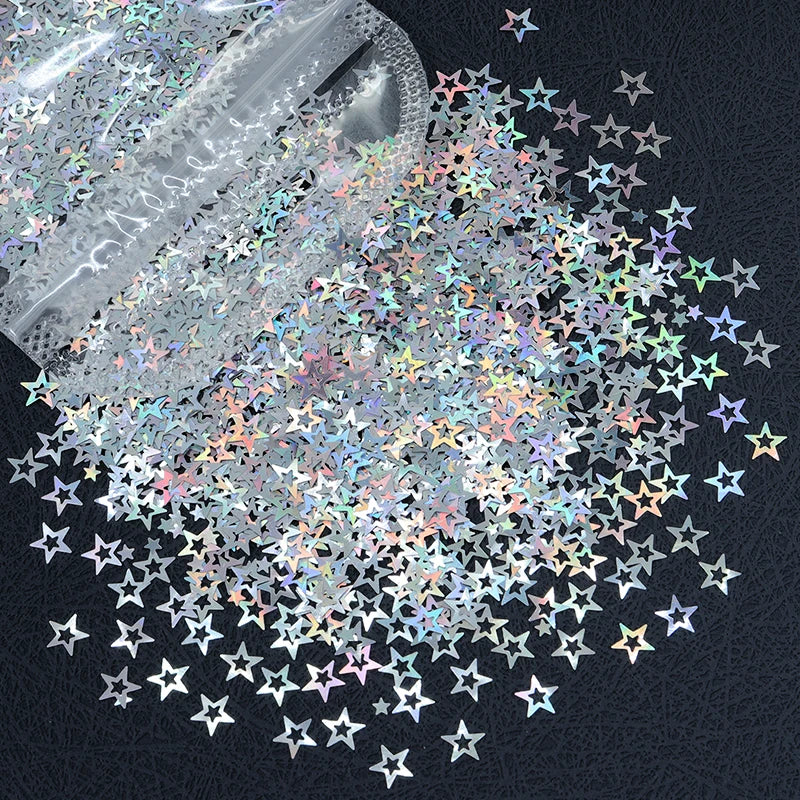 Shimmering Star Resin Sequins for DIY Crafts
