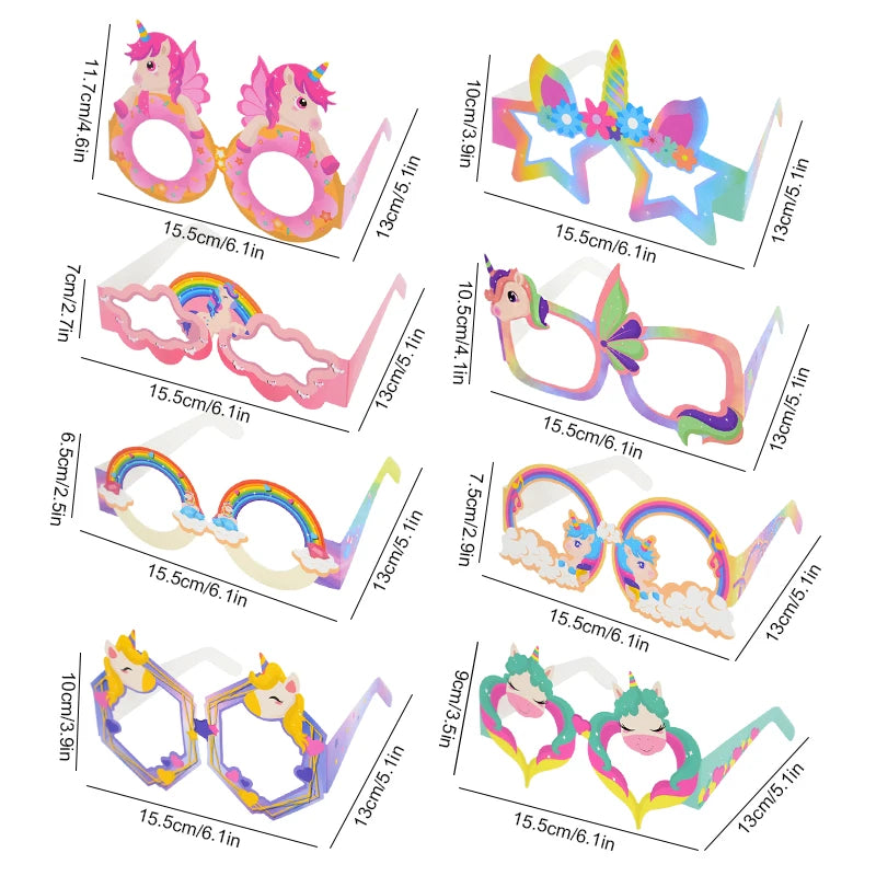 Unicorn Party Activity Kit with Bracelets, Rings, Tattoos, Stickers, and Puzzle