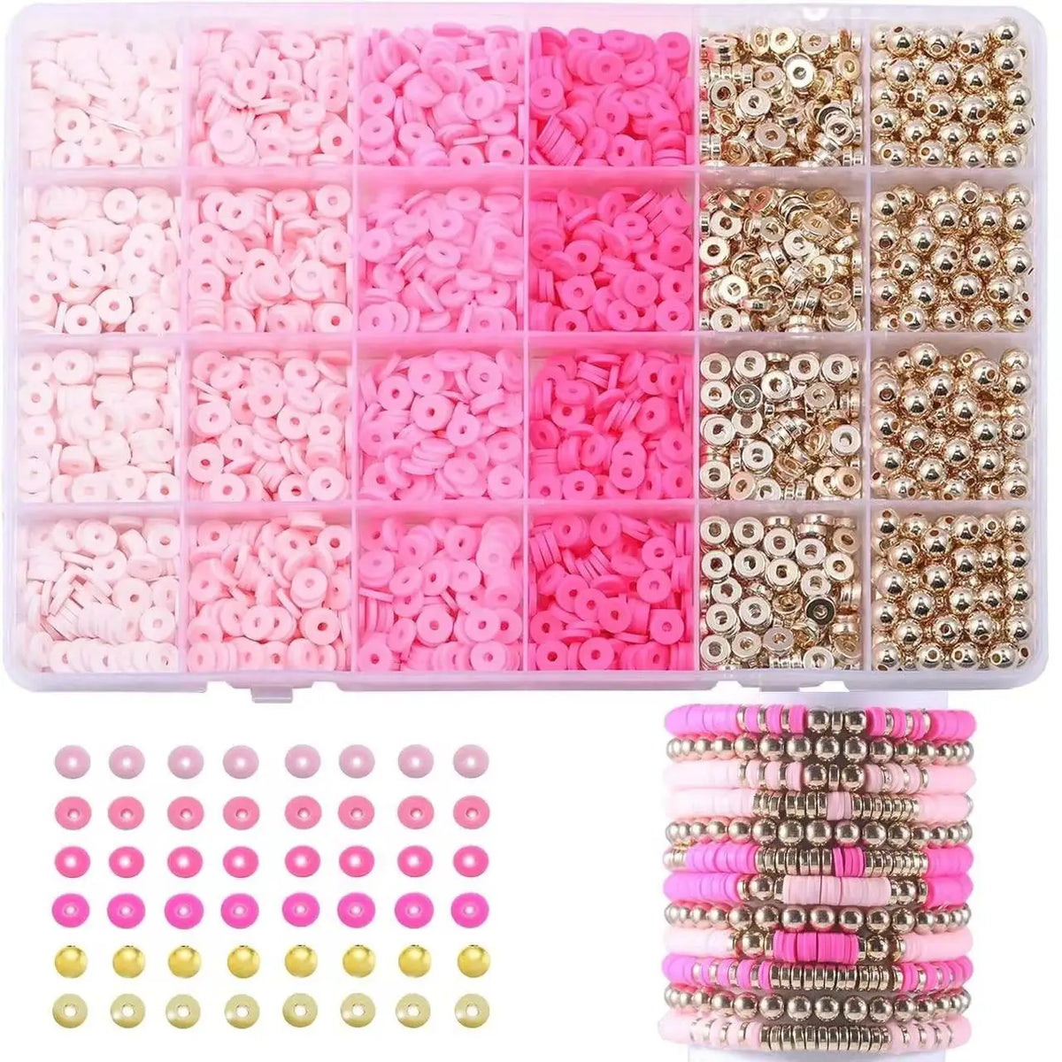 Polymer Clay Beads Assortment for DIY Jewelry Making