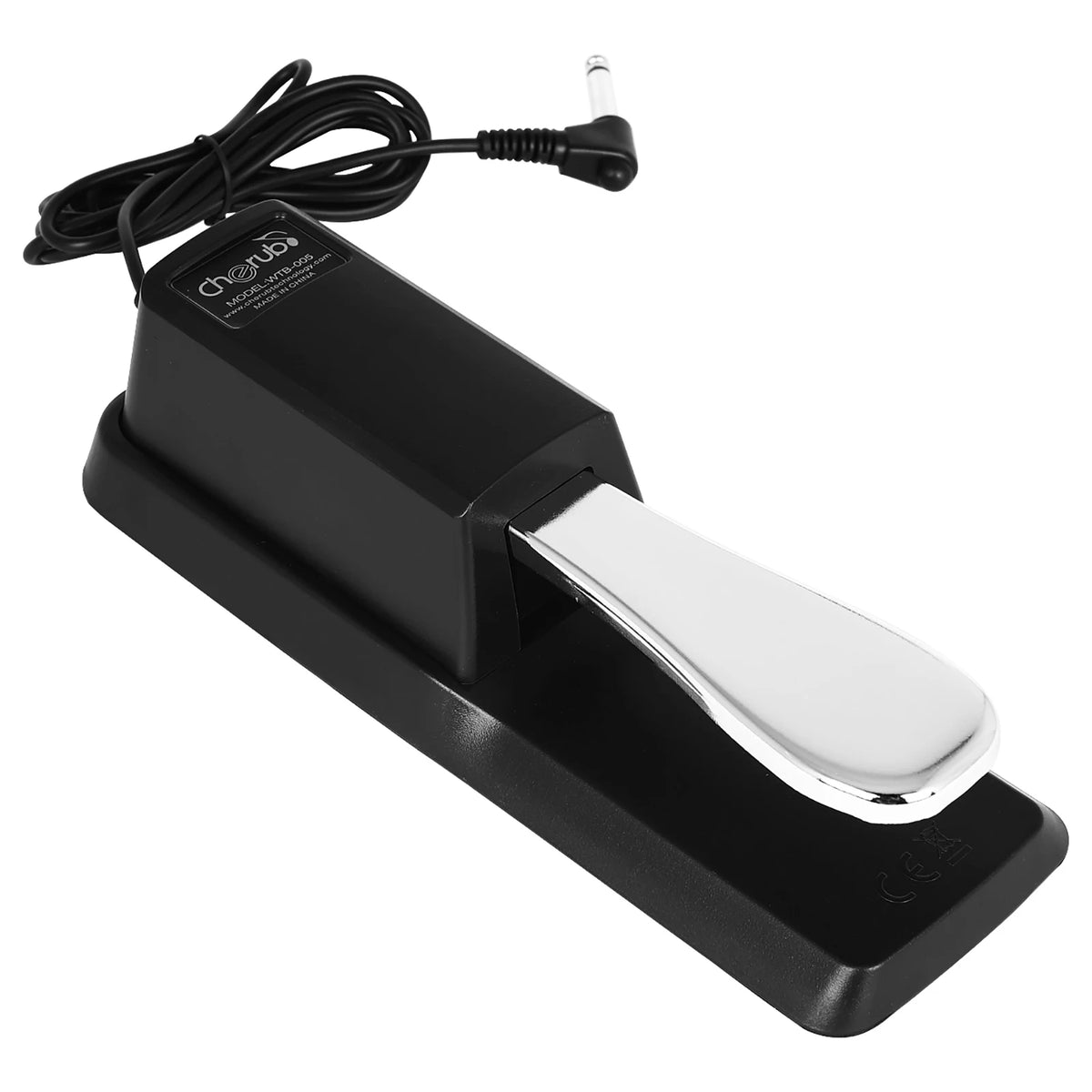Universal Sustain Pedal with Polarity Switch for Digital Pianos and Keyboards