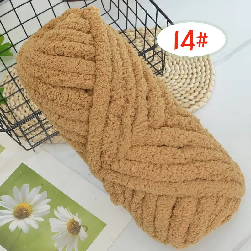 Extra Thick Chenille Yarn for Hand Knitting