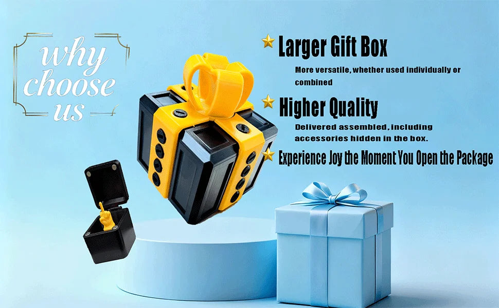 Annoying Present Prank Box with Pop-Up Middle Finger