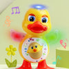 Electric Dancing Duck Toy with Music and Light-Up Eyes