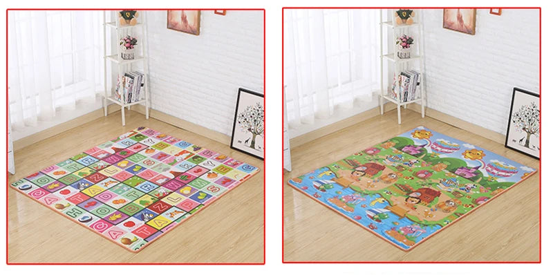 Double-Sided Educational Play Mat for Kids