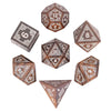 Wooden Polyhedral Dice Set for Tabletop RPGs