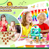 A family is preparing mini lion and tiger plush toys for party favors and class awards.