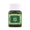 Jar of Olive Green textile fabric dye kit powder