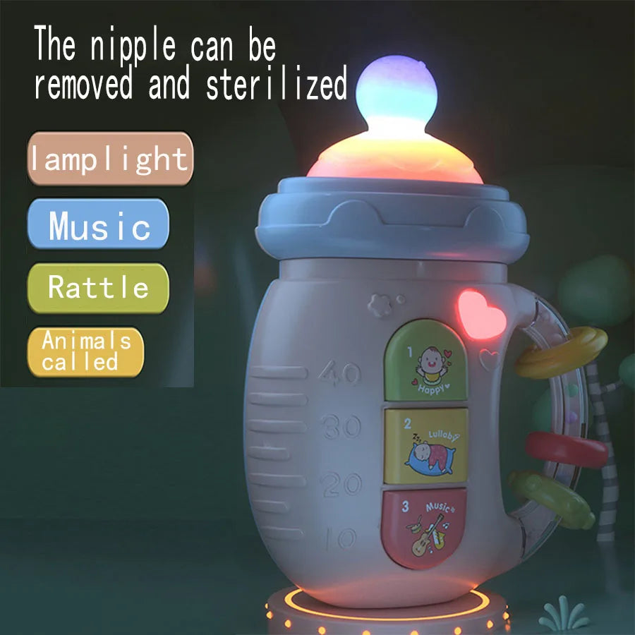 Baby Pacifier Rattle with Lights and Music