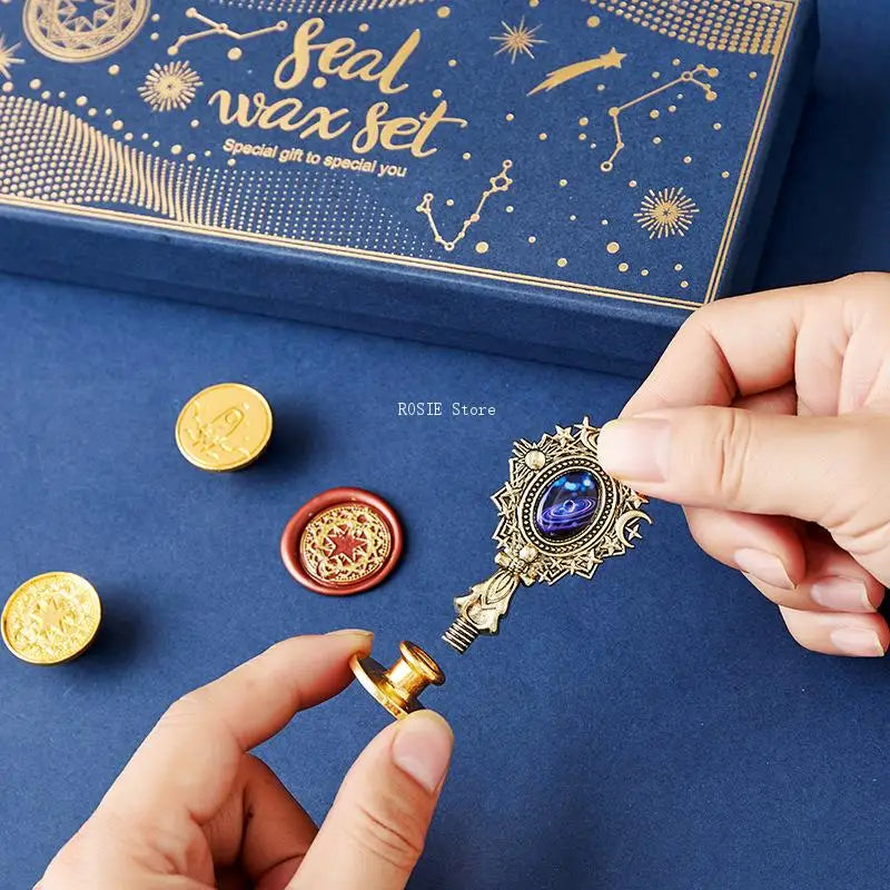 Celestial Wax Seal Stamp Kit for Invitations & Crafts