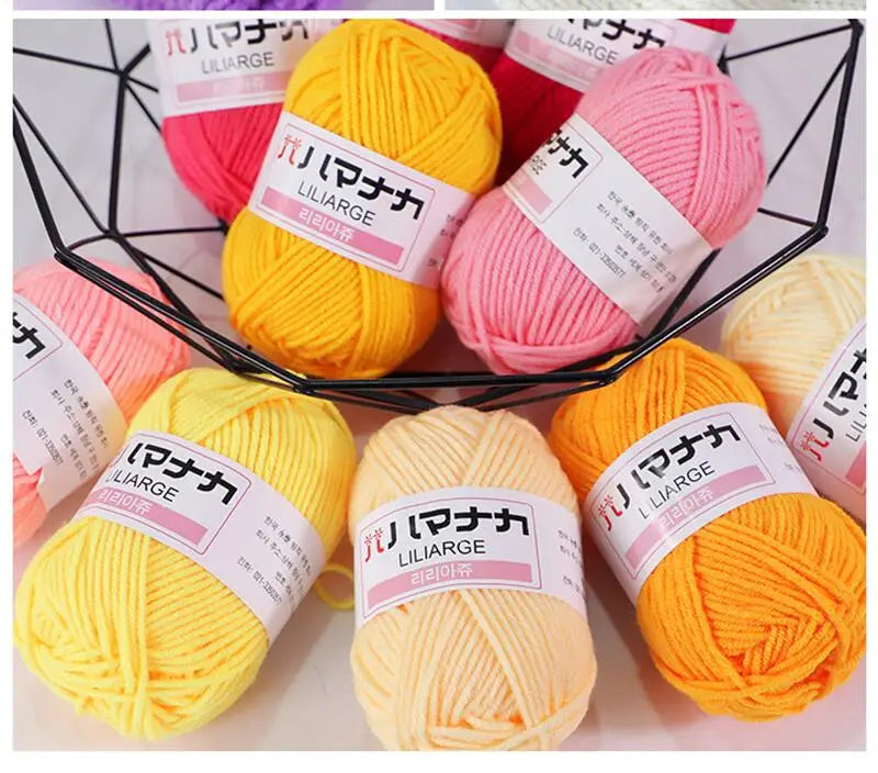 Milk Cotton Chenille Yarn for Soft Baby Knitting & Crochet