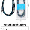 6.35mm Instrument Cable for Guitar & Bass – Flexible, Noise-Isolated 1.5m to 10m
