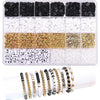 DIY Clay Bead Bracelet Making Kit with Golden Letter Beads