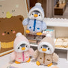 Adorable Kawaii Penguin Plush Toy with Hat and Scarf - 25cm Soft Stuffed Animal