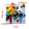 3D Mosaic Art Building Block Set — Shark, Eagle & Parrot Designs