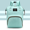 Canvas Baby Diaper Bag with Thermal Bottle Pockets & Hanging Design