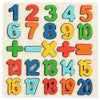 Wooden Montessori Number Puzzle & Sorting Toy